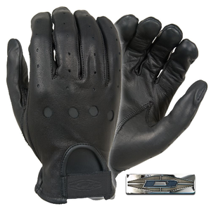Damascus D22LG Full-Finger Leather Driving Gloves - Large, Unlined Aniline Leather for Sensitivity and Dexterity