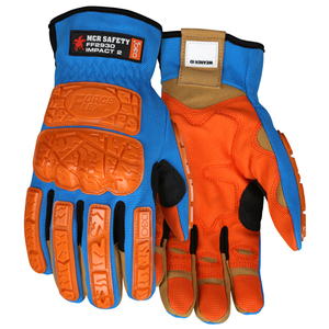 MCR Safety ForceFlex Multi-Task D3O Impact MAXGrid Gloves - 2X-Large