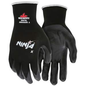 MCR Safety Ninja X 15 Gauge Bi-Polymer Work Gloves, Small - Superior Hand Protection and Dexterity