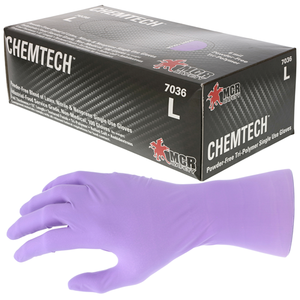 MCR Safety ChemTech 7036 Medium Nitrile-Latex-Neoprene Disposable Gloves