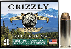 Grizzly Ammo GC45C+P3 45 Colt +P 225-Grain Jacketed Hollow Point Handgun Rounds