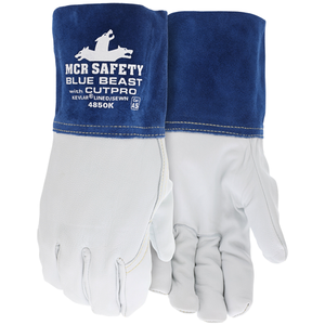 MCR Safety Grain Goat Kevlar Lined MIG/TIG Gloves (Part Number 4850KL, Large)