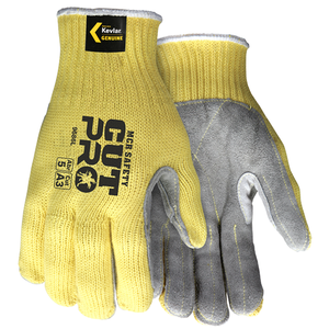 MCR Safety Cut Pro Grip Sharp Kevlar and Leather Work Glove - Size Small