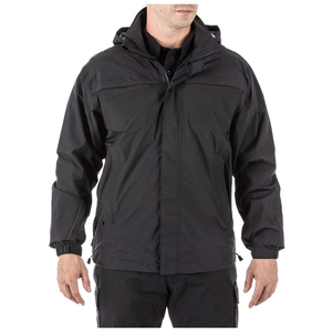 5.11 Tactical Tac Dry Rainshell 2.0 - 2X-Large Black Waterproof Patrol Rain Jacket