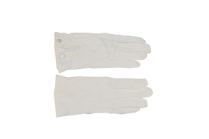 Hero's Pride Parade Snap Gloves - Raised Pointing, White, X-Large (Part Number 8770W-XL)