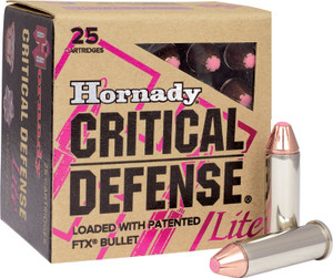 Hornady Critical Defense 38 Special 90 Grain Flex Tip Expanding Ammunition - Pack of 25