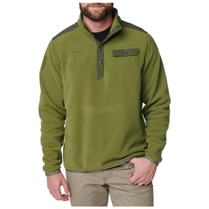 5.11 Tactical Apollo Tech Fleece Shirt - Medium, Fatigue Color with N6 Nylon Overlays