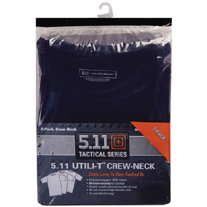 5.11 Tactical Utili-T Crew T-Shirt 3 Pack – Durable Short and Long Sleeve Tactical Undershirts for Law Enforcement and Emergency Professionals