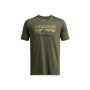 Under Armour Men's UA Stacked Logo Fill T-Shirt - Marine Od Green/Baroque Green, 2X-Large