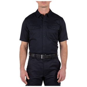 5.11 Tactical Company Shirt Short Sleeve X-Large Fire Navy - Certified NFPA 1975, 2014 Edition