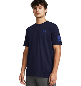 Under Armour Men's UA Freedom Flag Gradient T-Shirt, 3X-Large in Midnight Navy