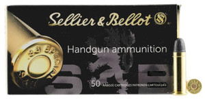 Sellier & Bellot SB38A .38 Special Lead Round Nose Handgun Ammunition – 158 Grain, Brass Casing, 50 Rounds per Box