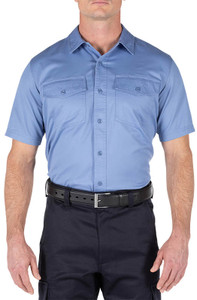 5.11 Tactical Company Shirt S/S - Short Sleeve Fire Med Blue, Size Large