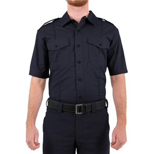 First Tactical Men's Patrol Duty Uniform Shirt - M Pro Duty Short Sleeve, Midnight Blue, Large