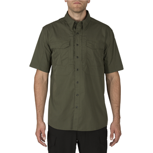 5.11 Tactical Stryke Short-Sleeve Shirt with Flex-Tac Fabric, TDU Green, X-Large