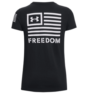 Under Armour Women's UA Freedom Banner T-Shirt - Black, Large
