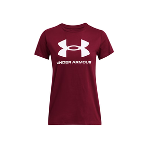Under Armour Women's UA Sportstyle Graphic Short Sleeve, Small, Red
