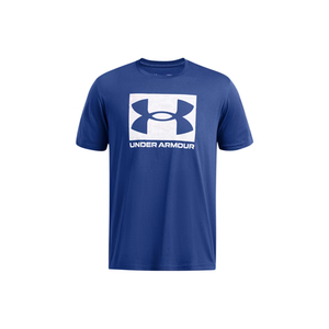 Under Armour Men's UA ABC Camo Boxed Logo Short Sleeve – Tech Blue / White, Small