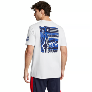 Under Armour Freedom by Air T-Shirt - Small, Halo Gray / Royal
