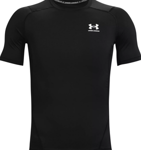 Under Armour HeatGear Armour Short Sleeve - Black, Size Small