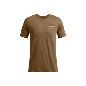Under Armour Men's UA Schematic White Tail Short Sleeve - Coyote / Gridiron Brown, Size Small