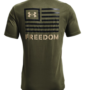 Under Armour UA Freedom Banner T-Shirt – Marine OD Green/Black, Small
