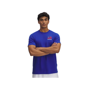 Under Armour UA M Freedom Left Chest Short Sleeve T-Shirt - Royal / Midnight Navy, Size Large