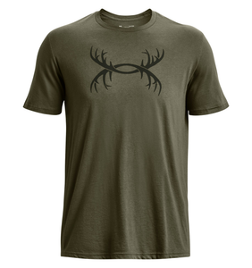 Under Armour UA Antler Logo T-Shirt in Marine OD Green, Size Large