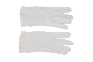 Hero's Pride Parade Slip-On Gloves - White, X-Large, Durable Cotton/Nylon Construction
