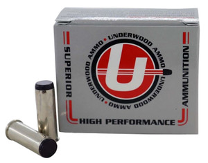 Underwood Ammo 736 .44 Special Hard Cast Wadcutter, 200 Grain, Black Cherry Coating – Centerfire Handgun Rounds for Medium-Large Game