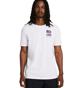 Under Armour Men's UA Freedom Amp T-Shirt X-Large White/Blue