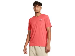 Under Armour Men's UA Outdoor Cube Short Sleeve in Coho / Summit White, 3X-Large
