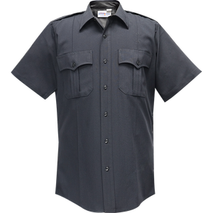 Flying Cross Command Short Sleeve Shirt with Zipper – LAPD Navy, Size 19-19.5