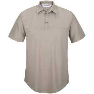 Flying Cross FX STAT Short Sleeve Hybrid Shirt in Silver Tan, Size Large