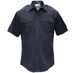 Flying Cross Deluxe Tactical Men's Short Sleeve Shirt 98R39 86 2XL - Durable 68% Polyester Uniform with Military-Style Creases