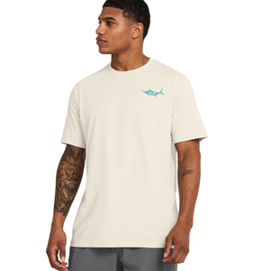 Under Armour Men's UA Marlin Short Sleeve T-Shirt - X-Large, Silt/Radial Turquoise