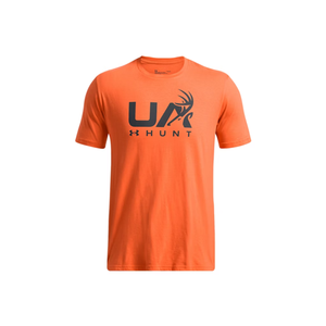Under Armour Men's UA Antler Hunt Logo T-Shirt - Team Orange / Anthracite, Medium