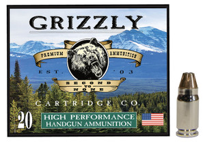 Grizzly Ammo GC357S2 357 Sig 90-Grain Jacketed Hollow Point Handgun Rounds, 20 Rounds per Box, 10 Boxes per Case