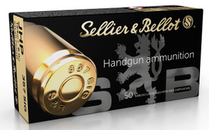 Sellier & Bellot SB357SIGB 357 Sig 124-Grain Jacketed Hollow Point Handgun Rounds - 50 Rounds per Box