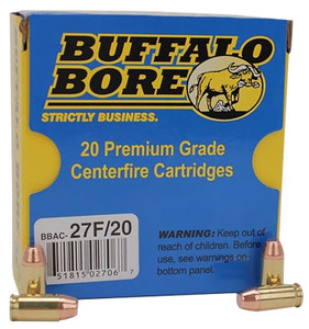 Buffalo Bore Ammunition 27F20 380 ACP Full Metal Jacket Flat Nose 95 Grain for Home Defense