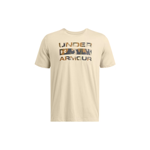 Under Armour Men's UA Stacked Logo Fill T-Shirt - Khaki Base / Timberwolf Taupe, X-Large