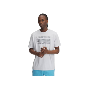 Under Armour UA M Stacked Logo Fill Short Sleeve T-Shirt - Large, Halo Gray / Steel