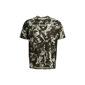 Under Armour Men's UA Tech ABC Camo Short Sleeve – Marine OD Green / White, 2X-Large