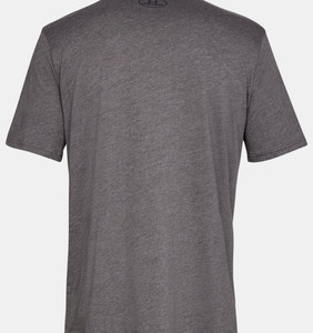 Under Armour UA Sportstyle Left Chest Short Sleeve Shirt - Charcoal Medium Heather, Size Medium