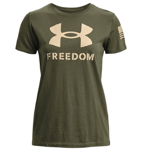Under Armour Women's UA Freedom Logo T-Shirt - Lightweight, Quick-Drying Performance Tee
