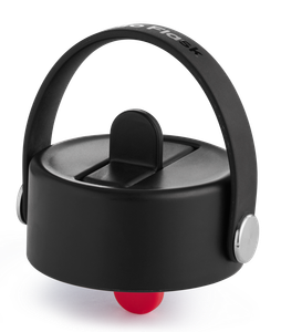 Hydro Flask Wide Mouth Flex Straw Cap - Black | Leakproof & Insulated Drinking Accessory