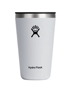 Hydro Flask All Around Insulated Tumbler 16oz - White with Press-In Lid