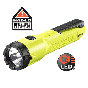 Streamlight Dualie 3AA Laser Flashlight - Compact 2-in-1 LED Torch with Red Laser, Yellow