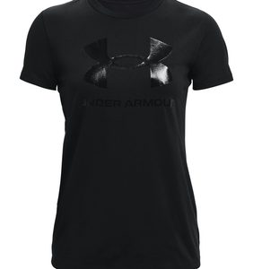 Under Armour Women's UA Sportstyle Graphic Short Sleeve - Large, Black