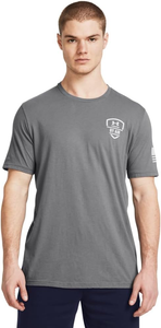 Under Armour Men's UA Freedom By Air T-Shirt - Heather Gray, Size Medium